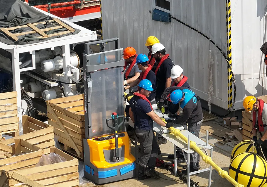 Articulated Pipe Assembly Operation on Subsea Cable