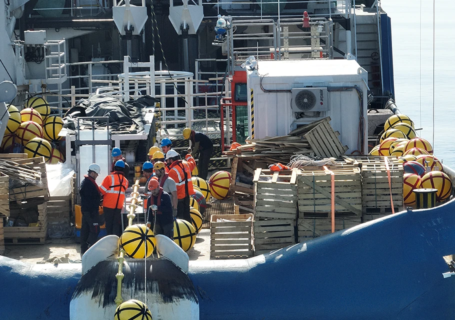 Subsea Cable Stabilization and Burial at Shoreline