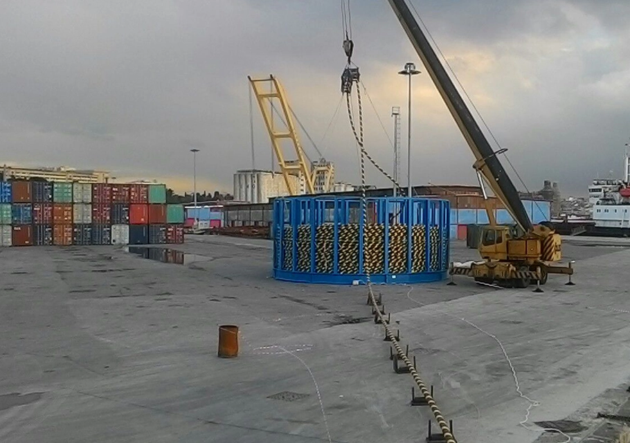 Deniz altı enerji kablosu ve kesit yapısı