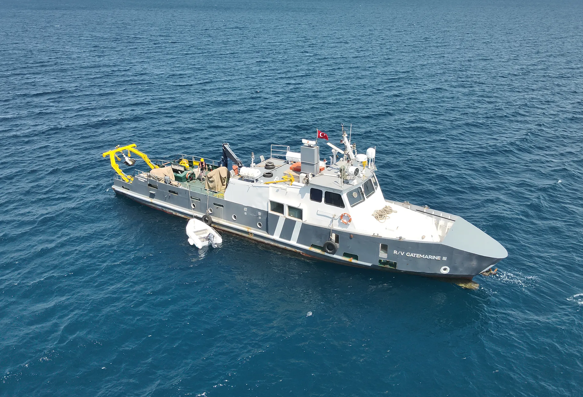 Marine survey and seabed mapping operation